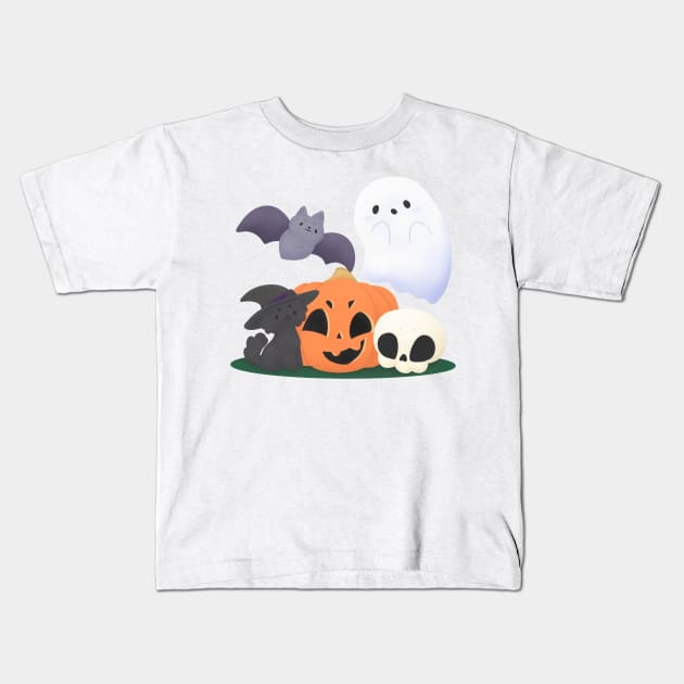 Halloween  night Kids T-Shirt by IcyBubblegum